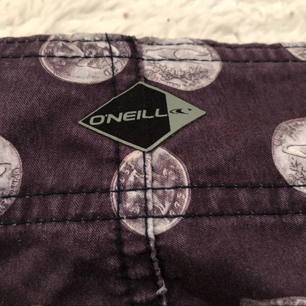 O’Neill Patriotic Flip Cup Red Solo Cup & Quarters Board Shorts SwimWear Mens 30